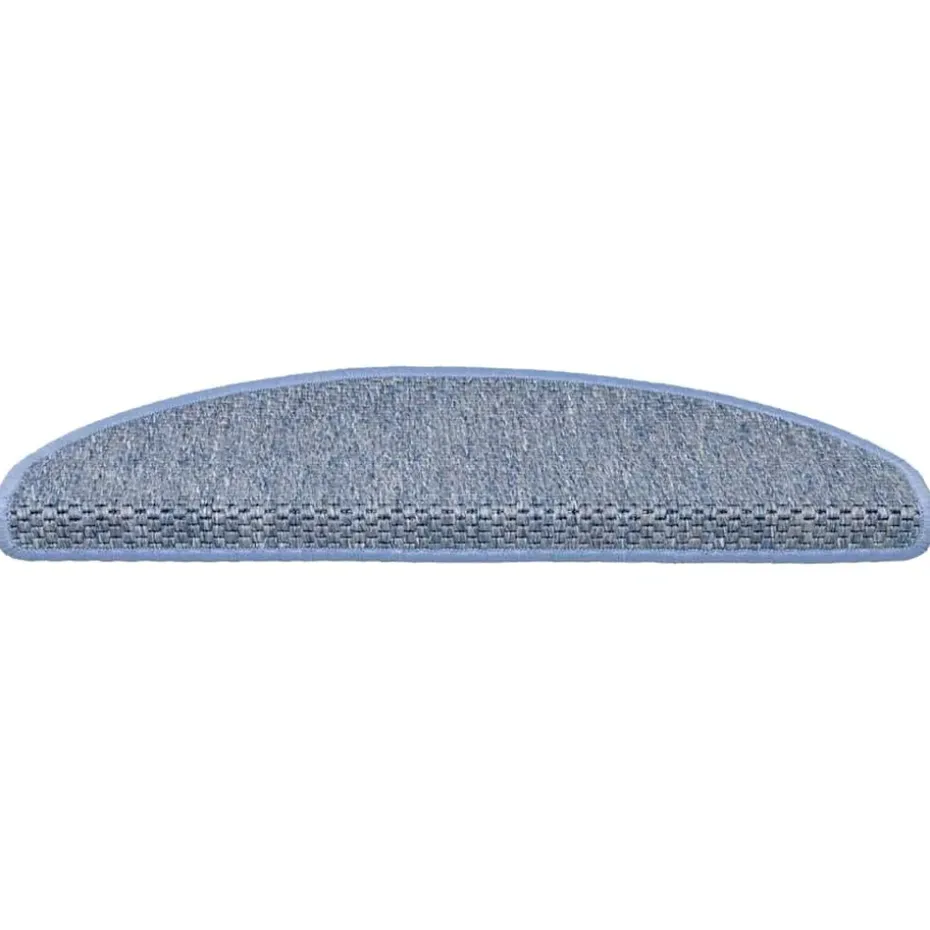 vidaXL - Trapmat - Blauw - Stof - 65 x 21 x 4 cm - 15 stuks