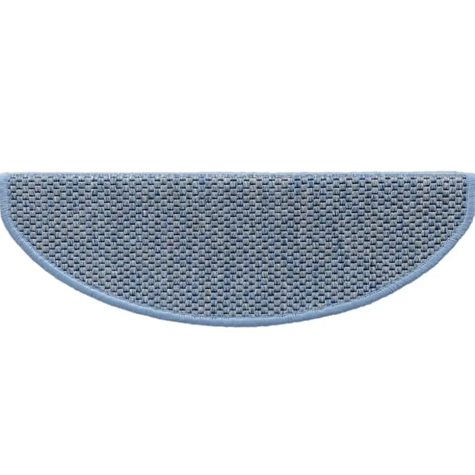 vidaXL - Trapmat - Blauw - Stof - 65 x 21 x 4 cm - 15 stuks