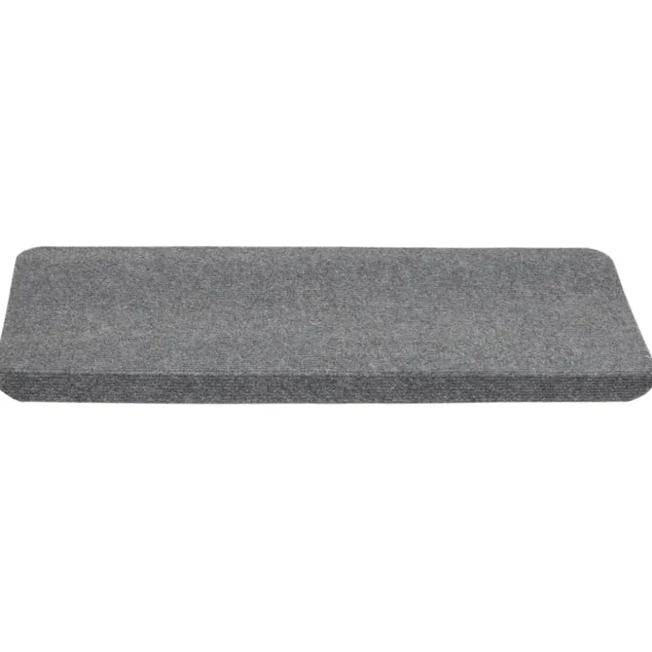 vidaXL - Trapmat - Grijs - Stof - 65 x 24.5 x 3.5 cm - 15 stuks