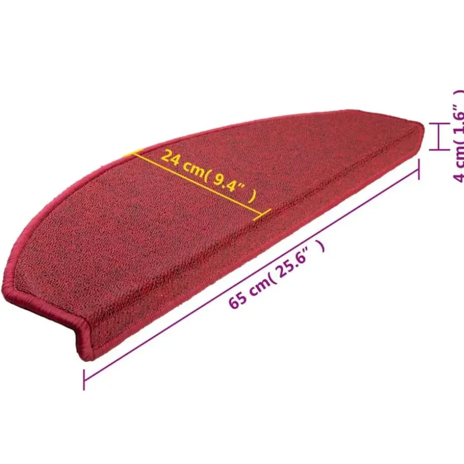 vidaXL - Trapmat - Rood - Polypropyleen