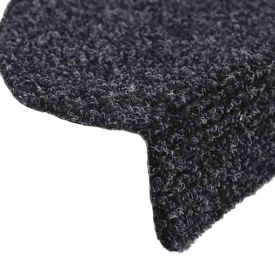 vidaXL - Trapmat - Zwart - Polypropyleen - 56 x 17 x 3 cm - 5 stuks