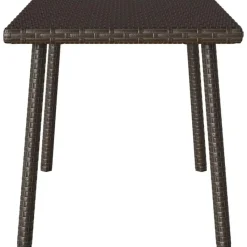 vidaXL - Tuin Salontafel - Bruin - Poly rattan - 60 x 40 x 37 cm