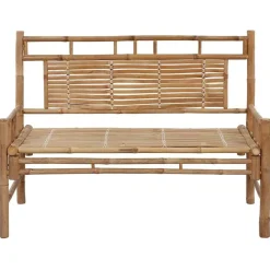 vidaXL - Tuinbank - Antraciet - Bamboe - 120 cm - Met kussen