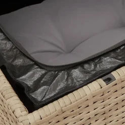 vidaXL - Tuinbank - Beige - Poly rattan