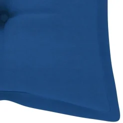 vidaXL - Tuinbank - Blauw - Bamboe - 120 cm - Met kussen