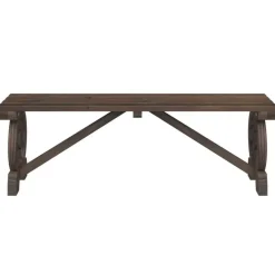vidaXL - Tuinbank - Bruin - Hout - 115 cm