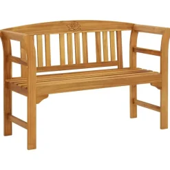 vidaXL - Tuinbank - Bruin - Acaciahout - 114 cm