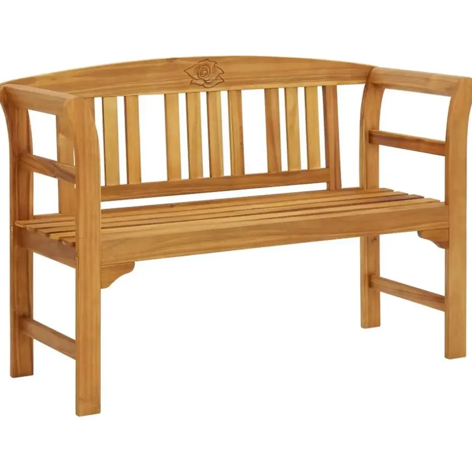 vidaXL - Tuinbank - Bruin - Acaciahout - 114 cm