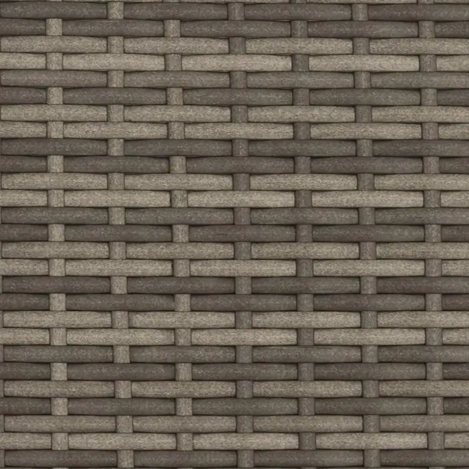 vidaXL - Tuinbank - Grijs - Poly rattan
