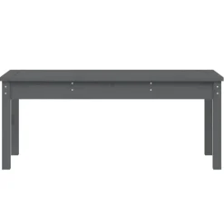 vidaXL - Tuinbank - Grijs - Massief grenenhout - 109x44x45 cm