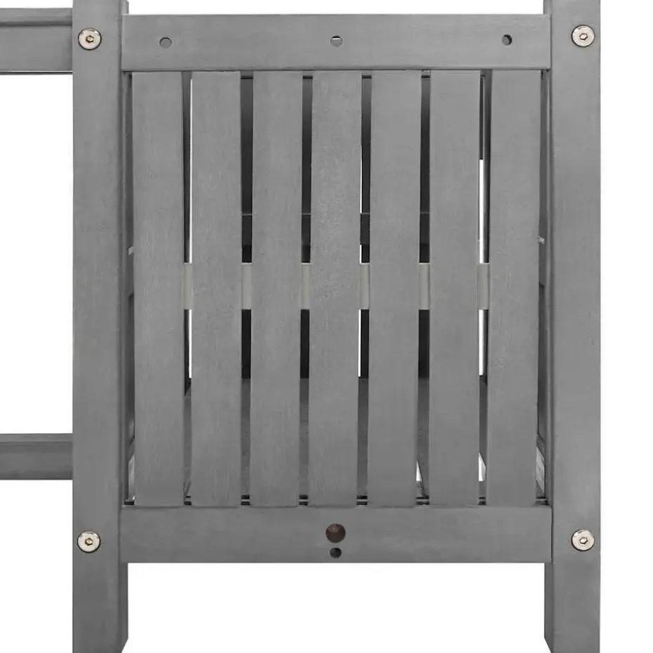 vidaXL - Tuinbank - Grijs - Acaciahout - 150 x 30 x 40 cm