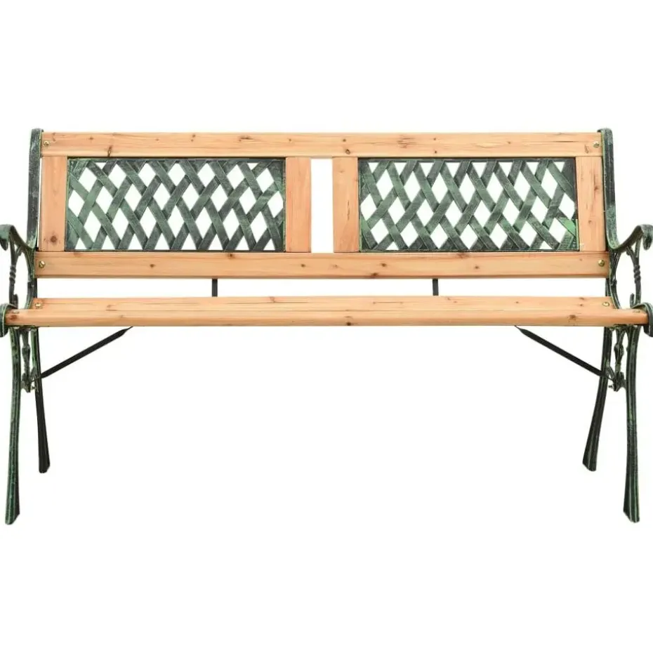 vidaXL - Tuinbank - Groen - Chinees vurenhout - 122 cm