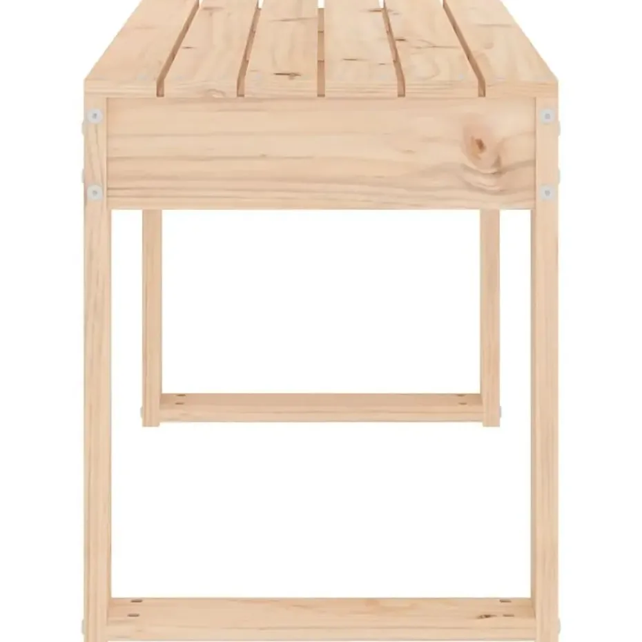 vidaXL - Tuinbank - Naturel - Massief grenenhout - 80x38x45 cm