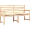 vidaXL - Tuinbank - Naturel - Massief grenenhout - 159.5x48x91.5 cm
