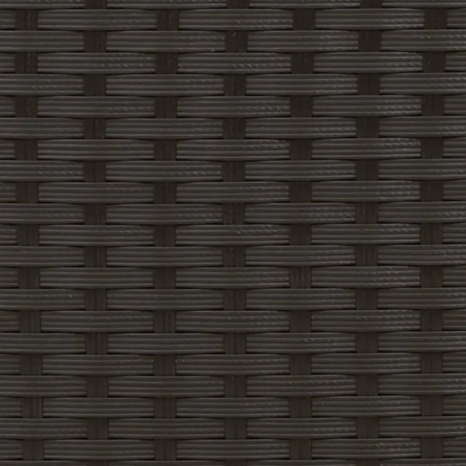 vidaXL - Tuinbank - Zwart - Poly rattan