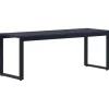 vidaXL - Tuinbank - Zwart - PS-plaat- 120.5 cm
