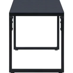 vidaXL - Tuinbank - Zwart - PS-plaat- 120.5 cm