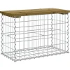 vidaXL - Tuinbank schanskorfontwerp - Geïmpregneerd grenenhout - 63x31.5x42 cm