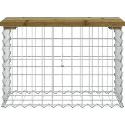 vidaXL - Tuinbank schanskorfontwerp - Geïmpregneerd grenenhout - 63x31.5x42 cm