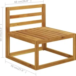 vidaXL - Tuinbank 3-zits - Grijs - Acaciahout - Met kussens