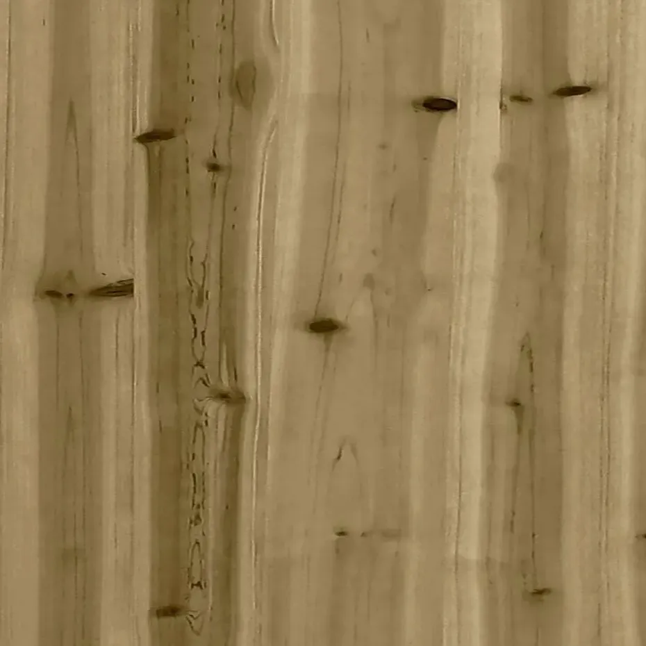 vidaXL - Tuinbank zonder armleuningen - Bruin - Hout - Met kussens