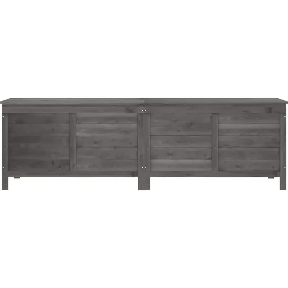 vidaXL - Tuinbox - Antraciet - Bewerkt hout