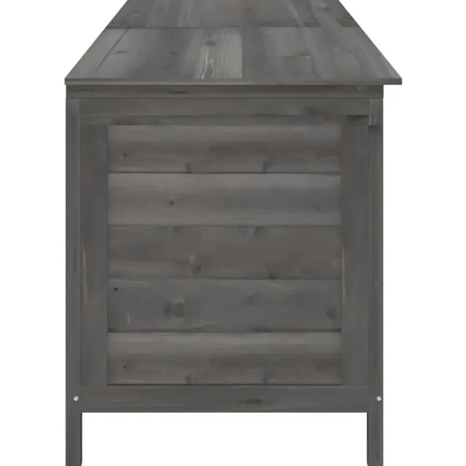 vidaXL - Tuinbox - Antraciet - Bewerkt hout