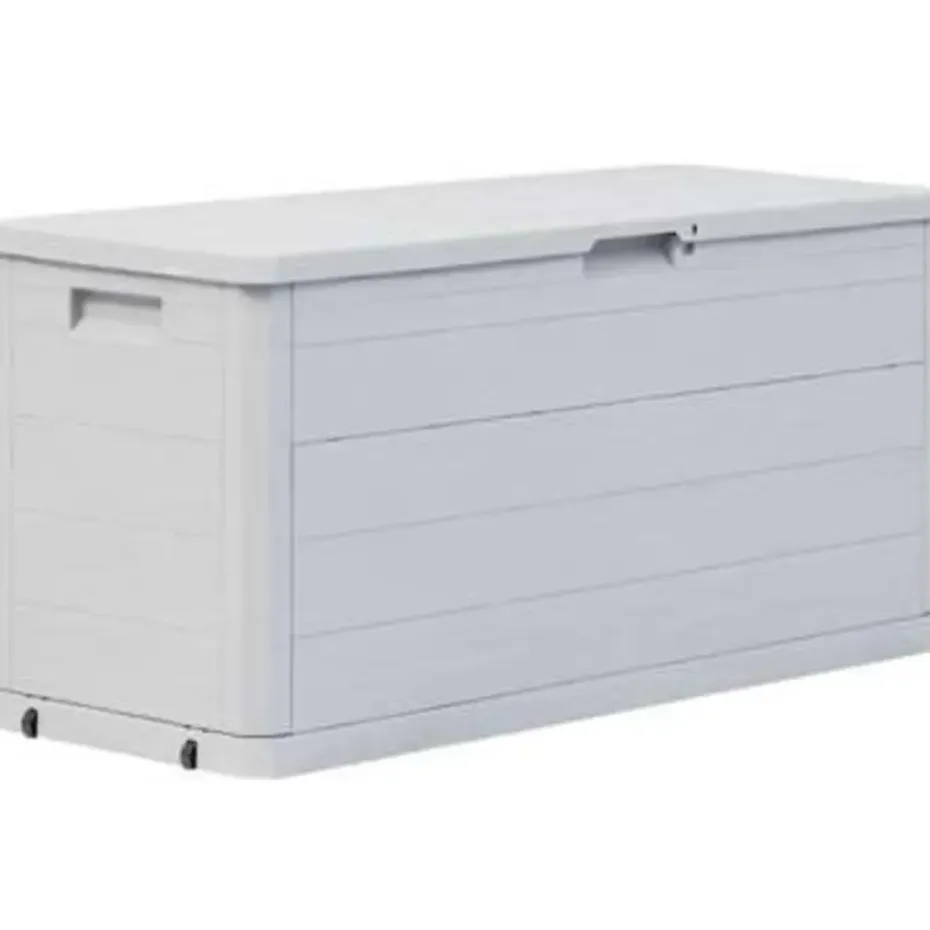 vidaXL - Tuinbox - Grijs - Kunststof