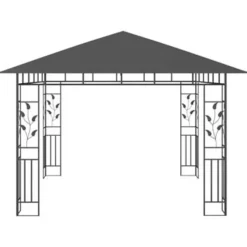 vidaXL - Tuinhuisje - Antraciet - Stof - 3 x 3 x 2.73 m