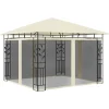 vidaXL - Tuinhuisje - Crème - Stof - 3 x 3 x 2.73 m