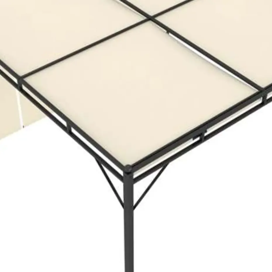 vidaXL - Tuinhuisje - Crème - Stof - 3 x 3 x 2.25 m