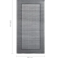 vidaXL - Tuinkleed - Grijs - Polyetheen - 80 x 150 cm
