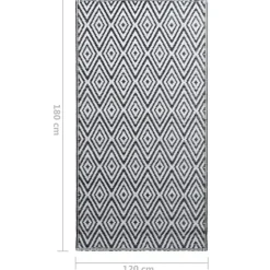 vidaXL - Tuinkleed - Wit - Polyetheen - 120 x 180 cm