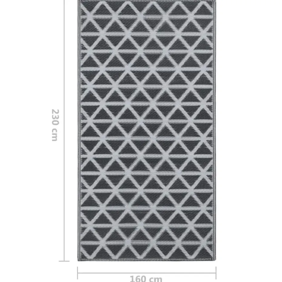 vidaXL - Tuinkleed - Zwart - Polyetheen - 160 x 230 cm