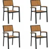 vidaXL - Tuinmeubelen - Bruin - Massief acaciahout - 56 x 57 x 87cm