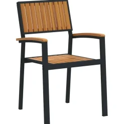 vidaXL - Tuinmeubelen - Bruin - Massief acaciahout - 56 x 57 x 87cm