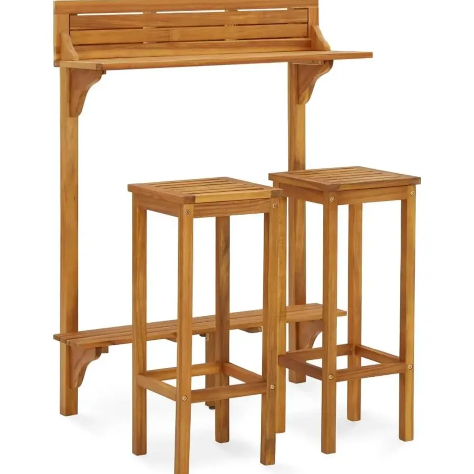 vidaXL - Tuinmeubelset - Bruin - Acaciahout