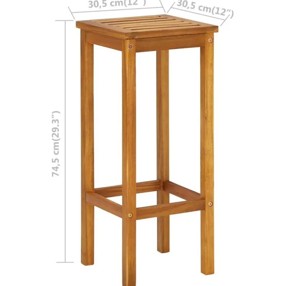 vidaXL - Tuinmeubelset - Bruin - Acaciahout