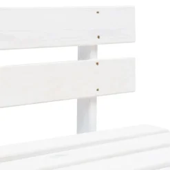 vidaXL - Tuinmiddenbank pallet - Wit - Grenenhout