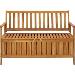 vidaXL - Tuinopbergbank - Bruin - Acaciahout- 120 cm
