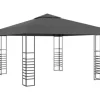vidaXL - Tuinpaviljoen - Antraciet - Stof