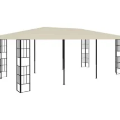 vidaXL - Tuinpaviljoen - Crème - Stof - 3 x 6 m