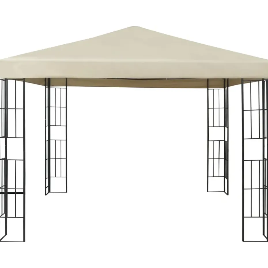 vidaXL - Tuinpaviljoen - Crème - Stof - 3 x 3 m