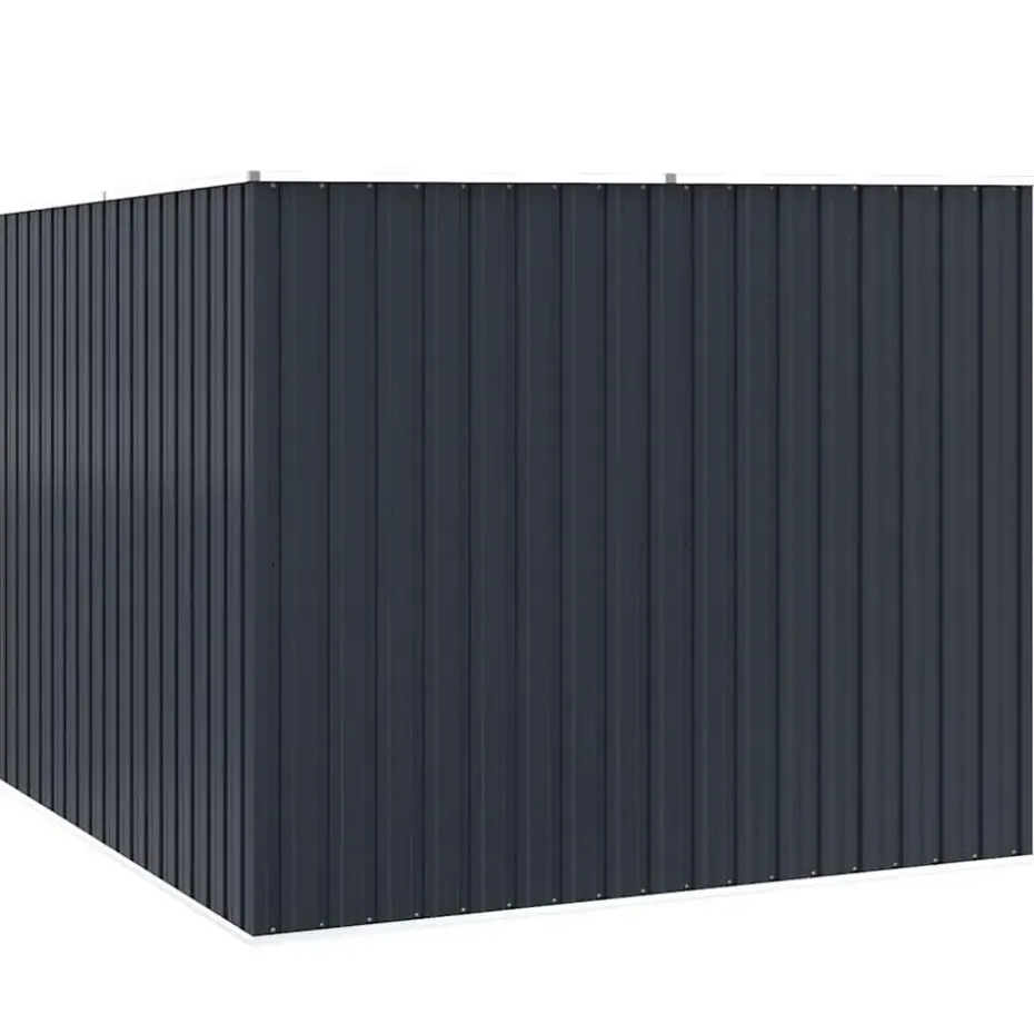 vidaXL - Tuinschuur - Antraciet - Staal