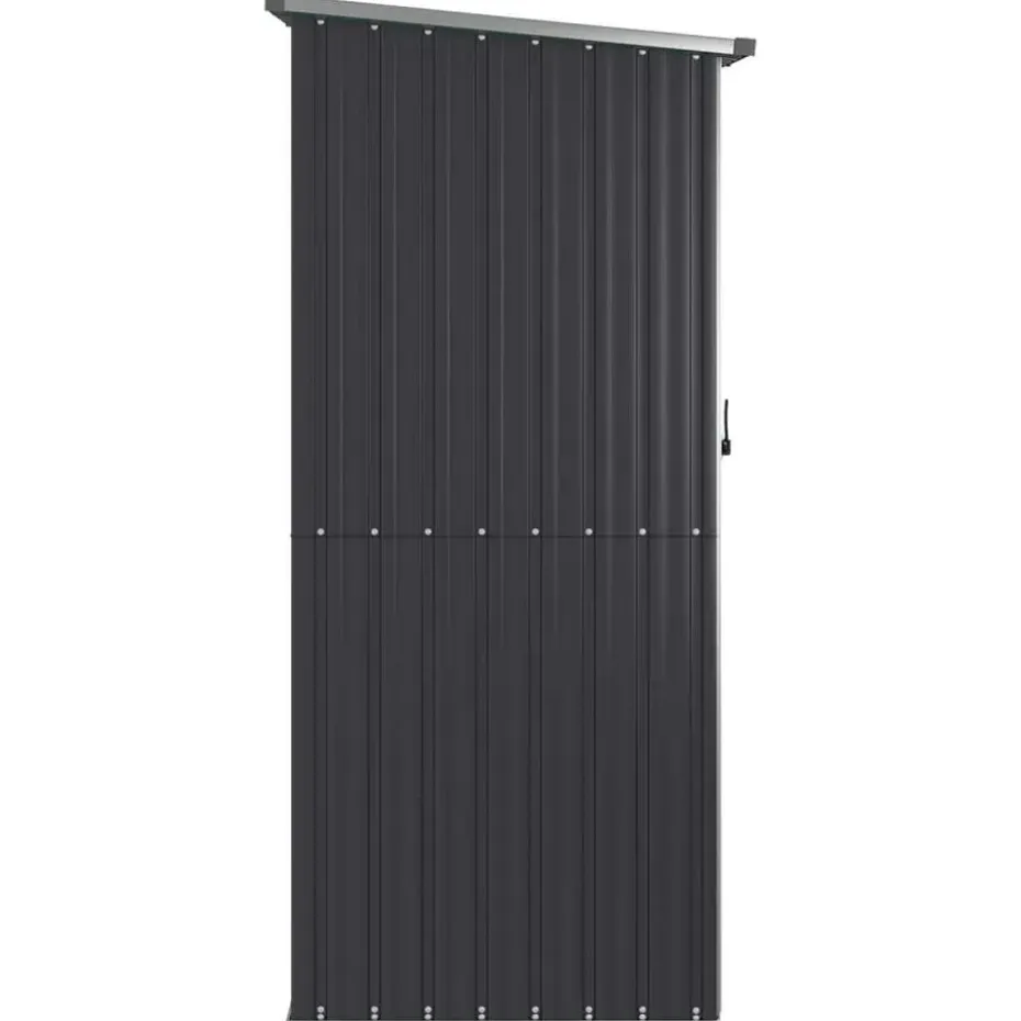 vidaXL - Tuinschuur - Antraciet - Staal