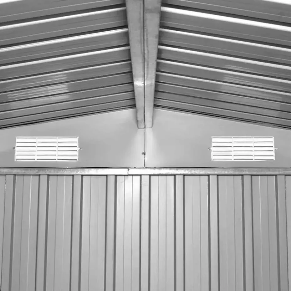 vidaXL - Tuinschuur - Antraciet - Staal