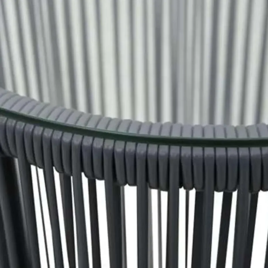 vidaXL - Tuinset - Grijs - Polyetheen