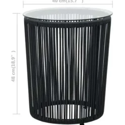 vidaXL - Tuinset - Grijs - Polyetheen
