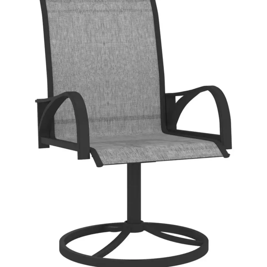 vidaXL - Tuinset - Grijs - Staal - 80 cm tafellengte