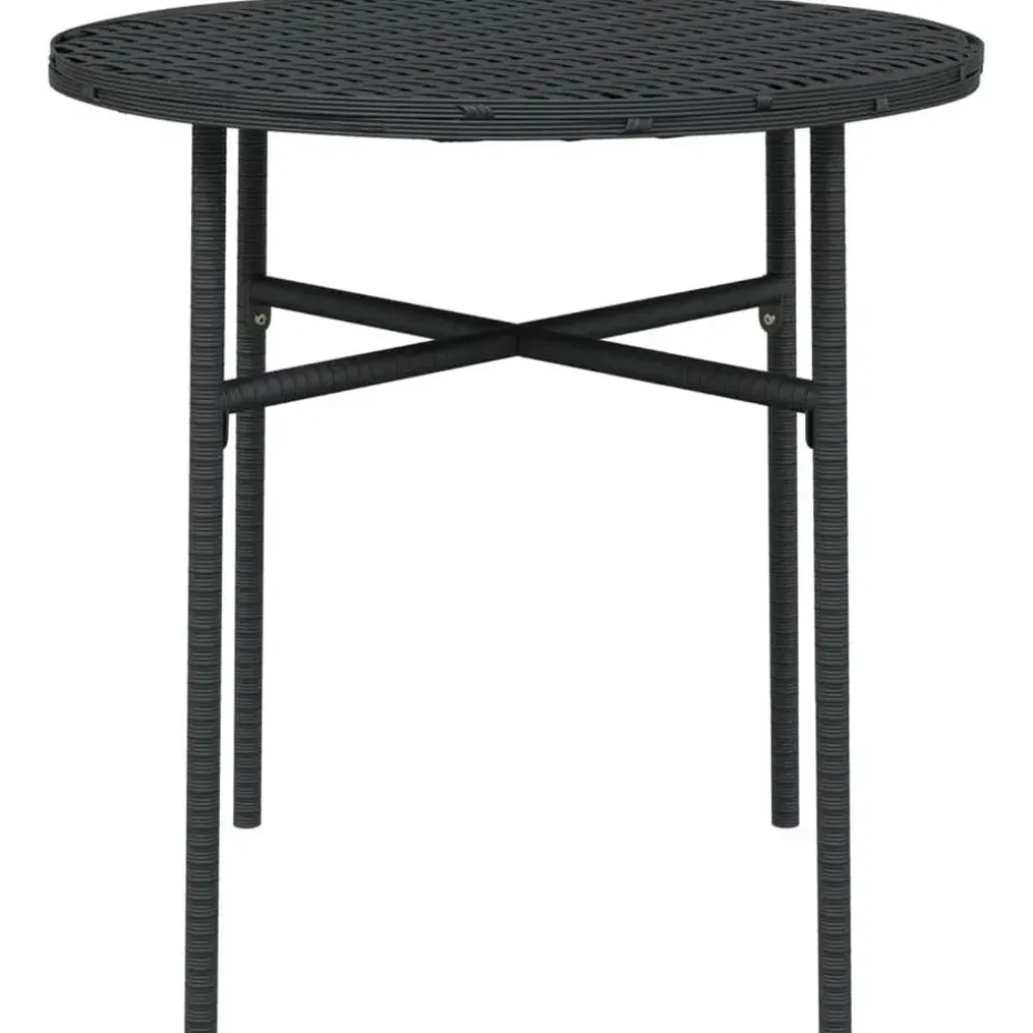 vidaXL - Tuinset - Zwart - Poly rattan - 3 stuks